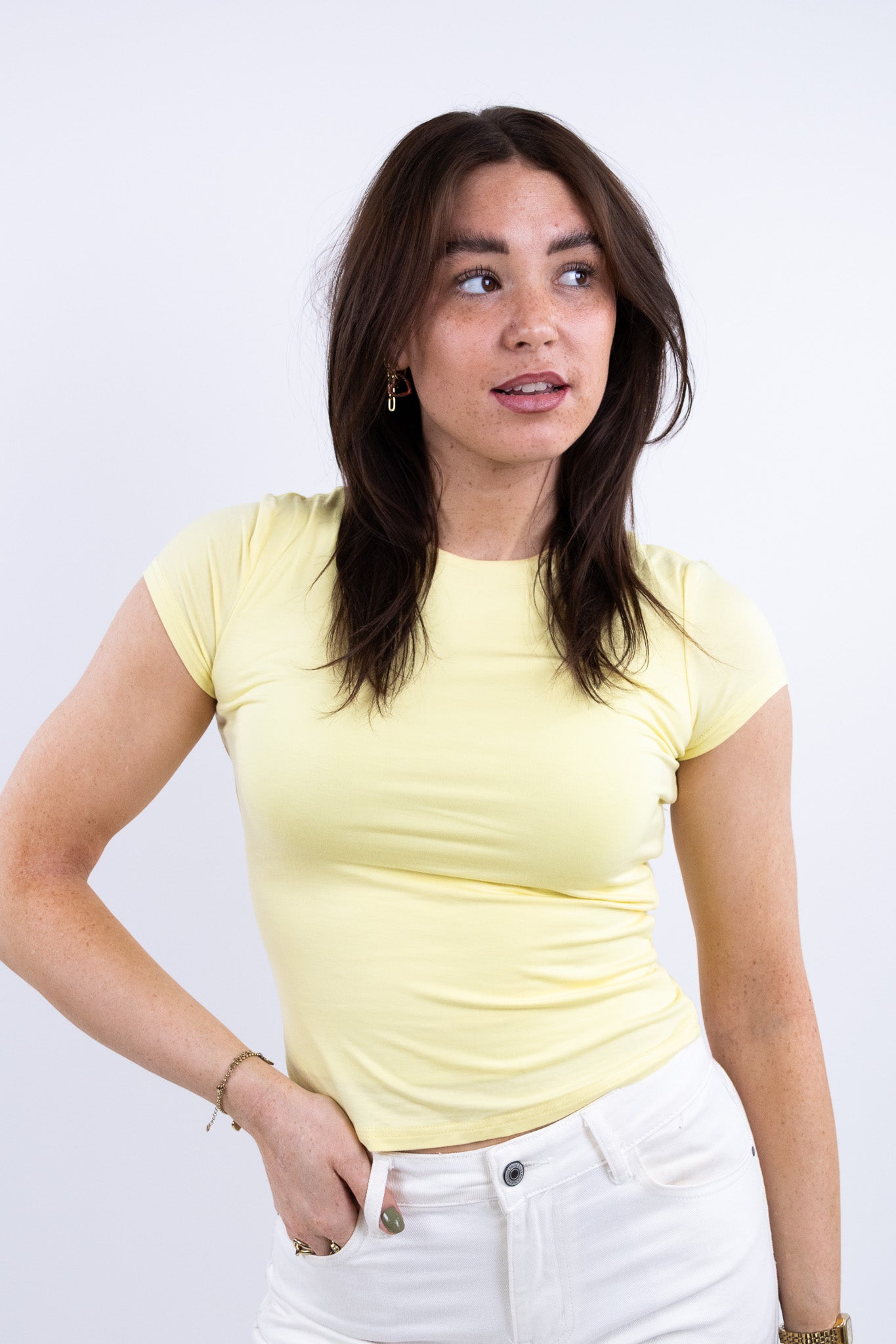 Leah base top short sleeve